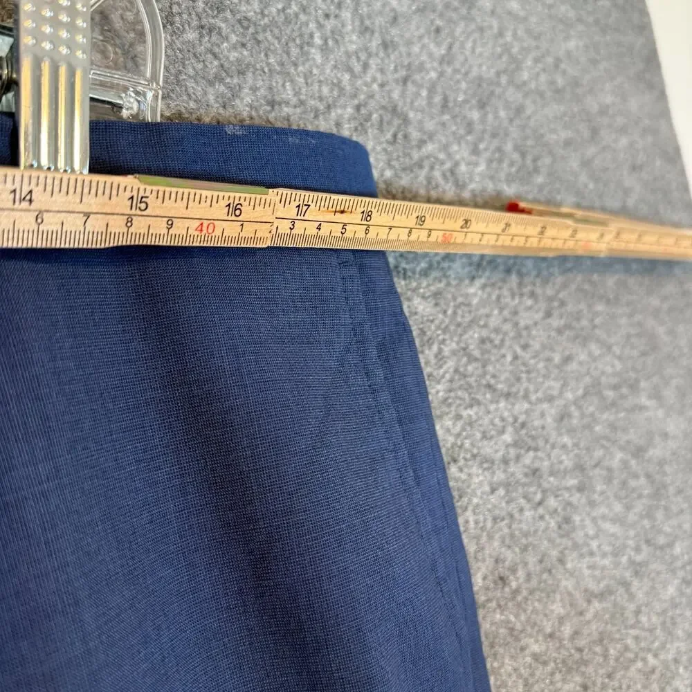 Banana‎ Republic Pants Mens 36x32 Blue Wool Slim Fit Pleated Lightweight Casual